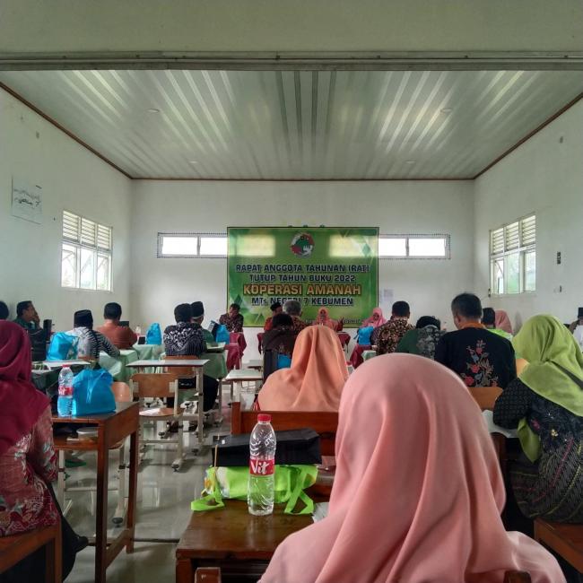 RAT Koperasi Amanah MTsN 7 Kebumen Tahun Anggaran 2022
